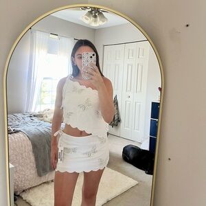 Kimchi Blue butterfly top and skirt set